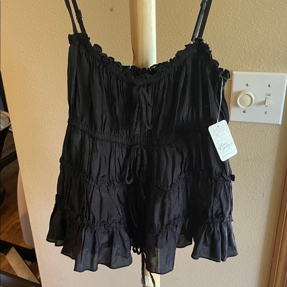 Free People Black Camisole Top - Picture 1 of 5